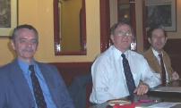 From left to right, Simon Earland, Treasurer, George Bowes, Chairman and Colin Weil, Secretery.