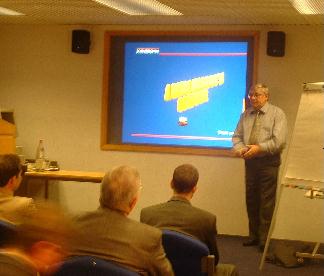 Mike More giving his President's Night address