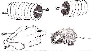 Heat pipe cooking pin 